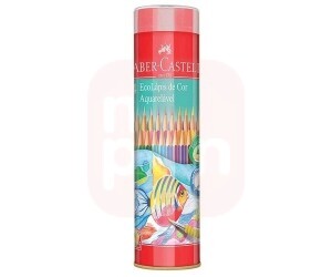 Lápis de Cor 24 Cores Aquarelável Lata - Faber-Castell