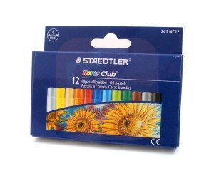 Giz de Cera 12 Cores Pastel Oleoso - Staedtler