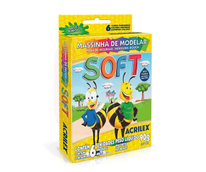 Massa de Modelar 6 Cores 90g Soft - Acrilex
