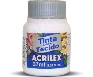 Tinta de Tecido 37ml Branco 519 - Acrilex