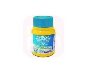 Tinta Acrílica Brilhante 37ml Amarelo Ouro 505 - Acrilex