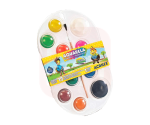 Aquarela 12 Cores - Acrilex