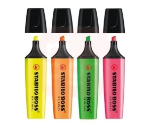 Marca Texto Stabilo Boss Estojo com 4 Cores