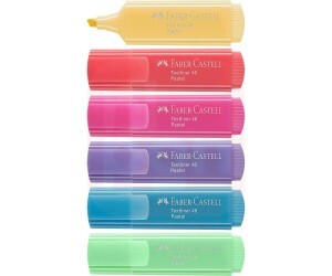 Marca Texto 6 Cores Pastel TEXTLINER 46 - Faber-Castell