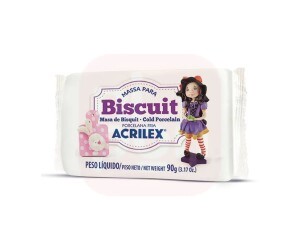 Massa de Biscuit 90g Branco - Acrilex