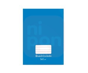 Caderno Quadriculado 1X1 48 Folhas - Azul