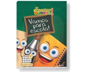 Caderno Quadriculado 1x1 40 Folhas - Meu Caderno Número 1
