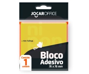 Bloco Adesivo Amarelo 76 x 76mm - Jocar Office