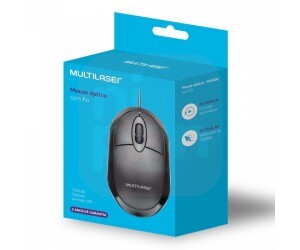 Mouse Classic Óptico USB 1200dpi Preto Multilaser - MO300