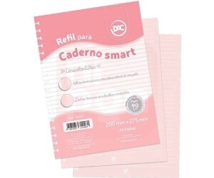 Refil de Folhas Rosas Caderno SMART DAC College – 18167RE