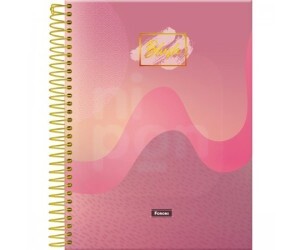 Caderno 01 Matérias Blush - Foroni