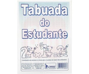 Livro Tabuada do Estudante 205 x 150mm 10fls