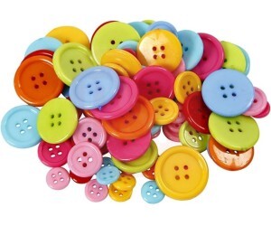 Botão Colorido 20mm - 10 UNIDADES