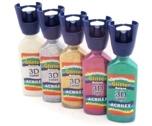 Tinta Dimensional Glitter - Cores