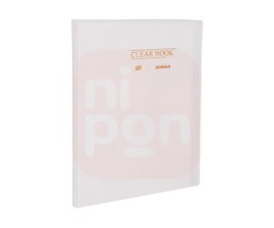 Pasta Catálogo Clear Book 20 Plásticos - Cristal