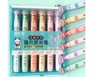 MARCA TEXTO DUPLO HIGHLIHTER PEN  C/6 PATINHA