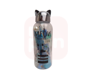 Kit Presenteável Monocromático azul C/ Estojo Garrafa Gato plástico