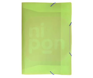 Pasta Aba Elástico 1/2 Oficio Full Color Verde Kripton