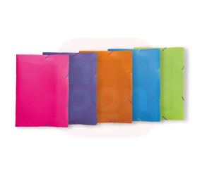 Pasta Aba Elástico 1/2 Oficio Full Color - Rosa Flúor