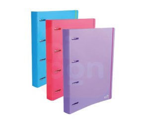 Pasta Fichário c/ 4 Argolas Pink