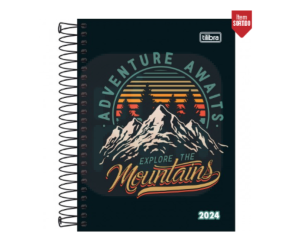 Agenda Espiral Diária 11,7 x 16,4 cm Pepper Masculina 2024