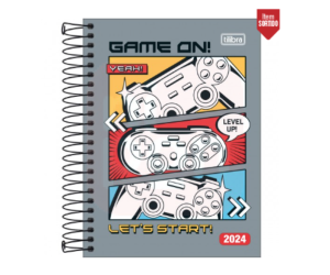 Agenda Espiral Diária 11,7 x 16,4 cm D+ Masculina 2024