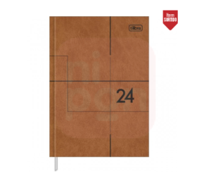 Agenda Executiva Costurada Diária 14,5 x 20,5 cm Prátika Cores 2024