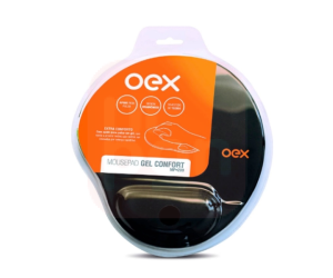 Mousepad com Apoio em Gel Confort MP200 Preto - Oex