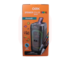 Caixa De Som Bluetooth 5.0 Speaker Color OEX SK301 Preto