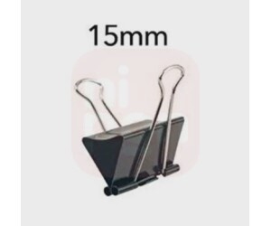 Prendedor de Metal Binder 15mm Embalagem com 60 unidades