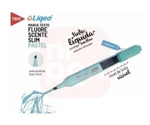 Marca Texto Liquido Azul Pastel - Tris