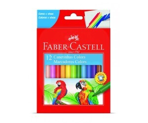 Caneta Hidrográfica 12 Cores  - Faber-Castell