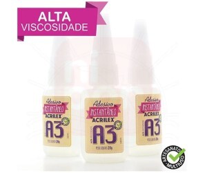 Cola Adesivo Instantâneo A3 Acrilex 20g