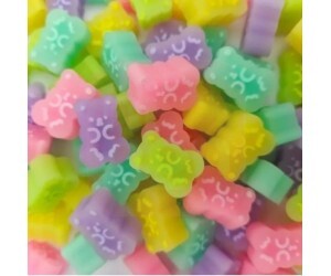 Borracha Mini Ursinhos Pote c/5 unidades