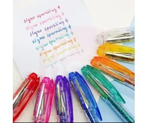 Caneta Signo Glitter Gel Spakling Pink