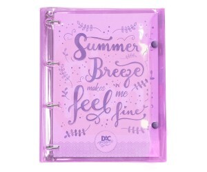 Fichário Universitário Breeze Cristal Roxo + 192 Folhas