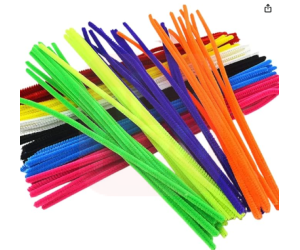 Haste De Chenille Colorida 30cm C/15CM