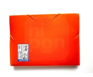 Pasta c/ Aba e Elástico Plástica Oficio Laranja Lombo 2cm