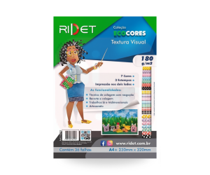 Bloco EcoCores Textura Visual 1 - 180g 36Fls