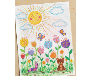 Giz de Cera 12 cores Retrátil New Twist - Tris