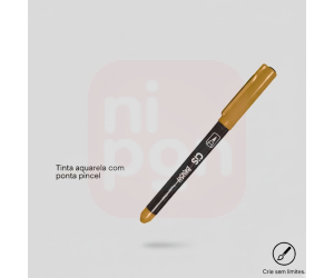 Caneta Marcador Brush Aquarelável CIS - Ocre