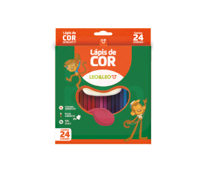 Lápis de Cor 24 Cores - Leo e Leo