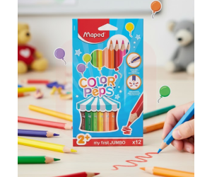 Lápis de Cor Color Peps Jumbo 12 Cores - Maped