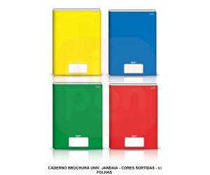 Caderno Brochurão Capa Dura 96FLS - CORES