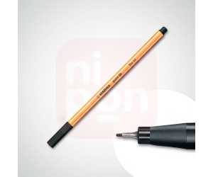 Caneta Stabilo Point 88 - Preta