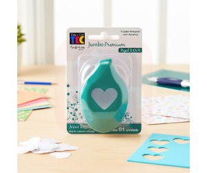 Perfurador de Papel 50mm Formato Coração – Artesanato