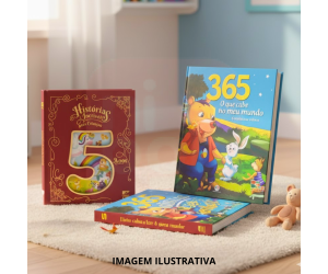 Livro de História Infantil Variados com Capa Dura – Contos Clássicos e Educativos