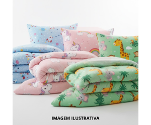 EKit Edredom + Travesseiro Infantil – Hora da Soneca na Escola