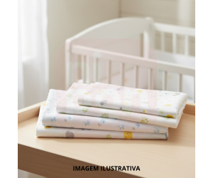 Lençol Para Berço Sem Elástico –  Algodão