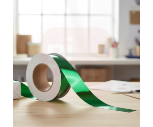 Fita Metaloide Verde 10mm x 50m – Decorativa